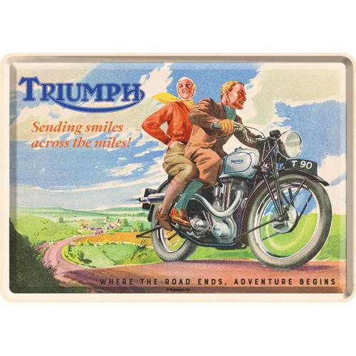 RETRO Triumph – Sending smiles across the miles - Üdvözlőkártya