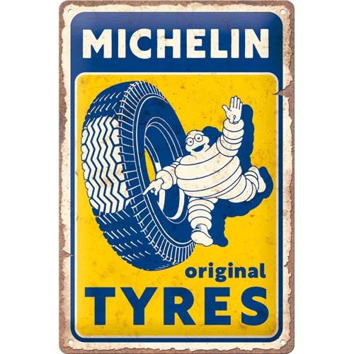 RETRO Michelin - Originálne pneumatiky - Plech.