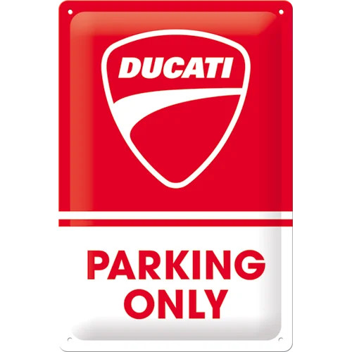 RETRO  Ducati Parking Only - Fémtábla