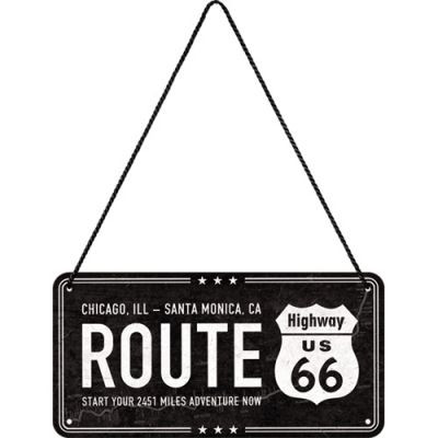 RETRO Route 66 - Plechový nápis