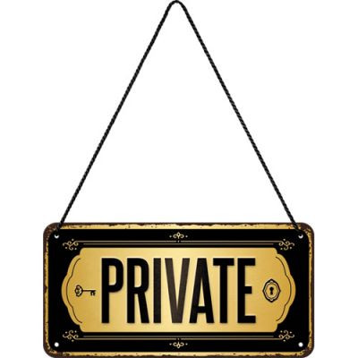 RETRO Private - Fémtábla