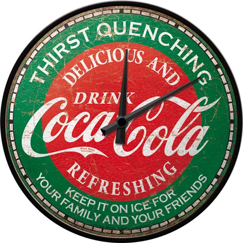 RETRO Coca Cola – Thirst quenching green – Falióra