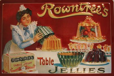 Rowntrees Jellies - Kovový tanier